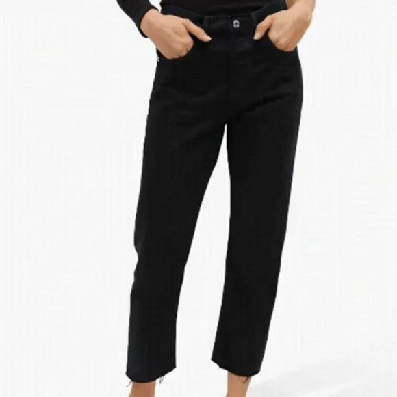 Mango Havana Mid-Rise Black Jeans - Size 30 - Picture 1 of 7